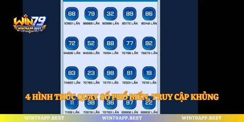 4 hình thức quay số phổ biến, truy cập khủng