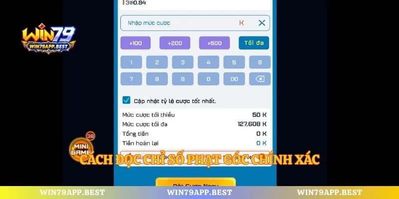 Cách đọc chỉ số phạt góc chính xác