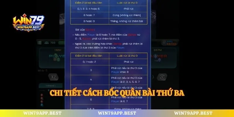Chi tiết cách bốc quân bài thứ ba