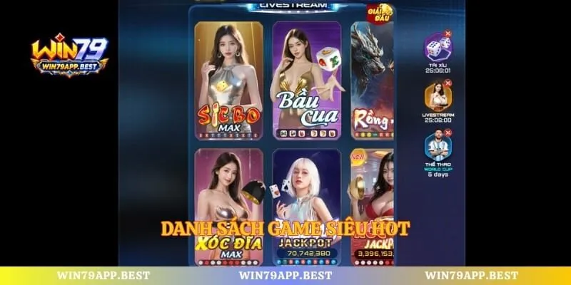 Danh sách game siêu hot