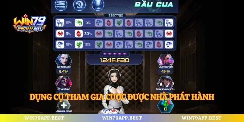 Dụng cụ tham gia cược được nhà phát hành thiết kế đẹp mắt
