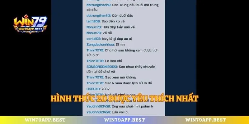 Hình thức 2D được yêu thích nhất