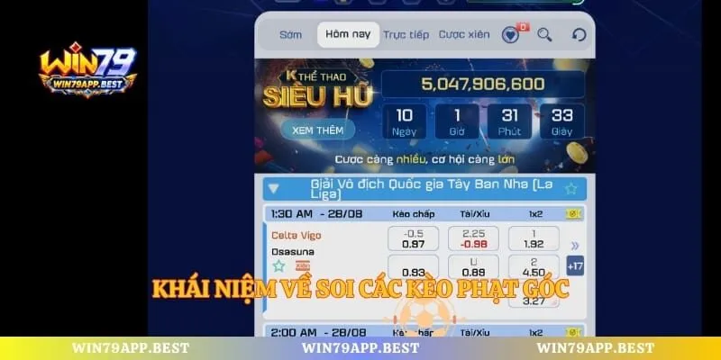 Khái niệm về soi các kèo phạt góc