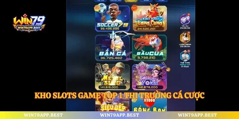 Kho slots game top 1 thị trường cá cược