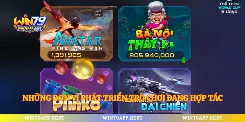 Những đơn vị phát triển trò chơi đang hợp tác cùng cổng game