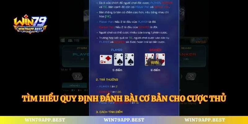 Tìm hiểu quy định đánh bài cơ bản cho cược thủ